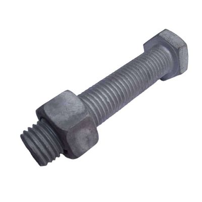 Υψηλής αντοχής HDG Hex Bolts και Nuts Set για βαριά κατασκευή μήκος 20mm-300m