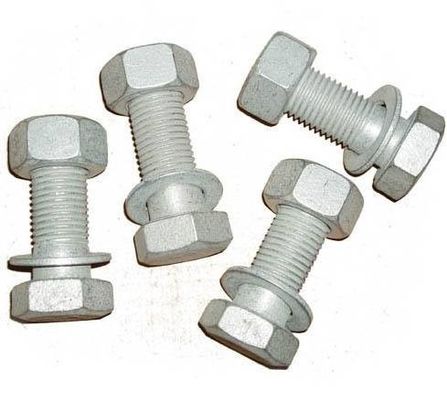 Υψηλής αντοχής HDG Hex Bolts και Nuts Set για βαριά κατασκευή μήκος 20mm-300m