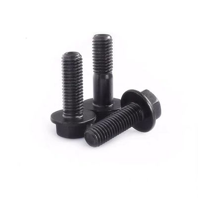 Κατηγορία 4.8/8.8/10.9 DIN Standard Hex Head Flange Bolts and Nuts με μαύρο φινίρισμα