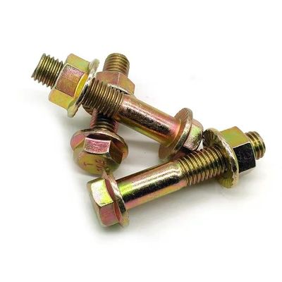 Κατηγορία 4.8/8.8/10.9 DIN Standard Hex Head Flange Bolts and Nuts με μαύρο φινίρισμα