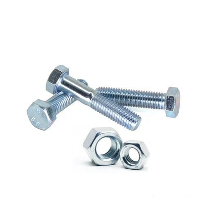Κατασκευή ZP Grade 4.8/8.8/10.9/12.9 Metal DIN933 DIN931 Hex Bolt με φινίρισμα ΖΙΝΚ