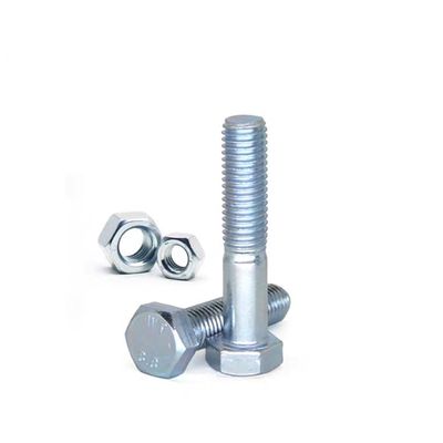 Κατασκευή ZP Grade 4.8/8.8/10.9/12.9 Metal DIN933 DIN931 Hex Bolt με φινίρισμα ΖΙΝΚ