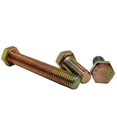Κατασκευή ZP Grade 4.8/8.8/10.9/12.9 Metal DIN933 DIN931 Hex Bolt με φινίρισμα ΖΙΝΚ
