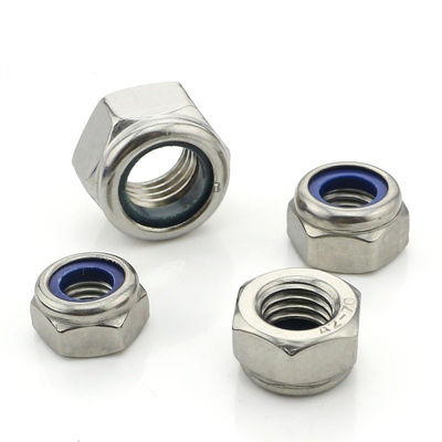 DIN985 DIN982 Ζυγισμένο M8 M10 M12 Νάιλον Insert Lock Nut Metric Μαύρο οξείδιο φινίρισμα