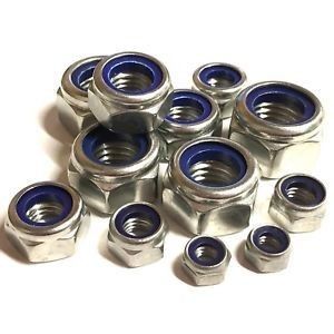 DIN985 DIN982 Ζυγισμένο M8 M10 M12 Νάιλον Insert Lock Nut Metric Μαύρο οξείδιο φινίρισμα