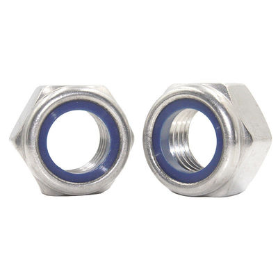 DIN985 DIN982 Ζυγισμένο M8 M10 M12 Νάιλον Insert Lock Nut Metric Μαύρο οξείδιο φινίρισμα