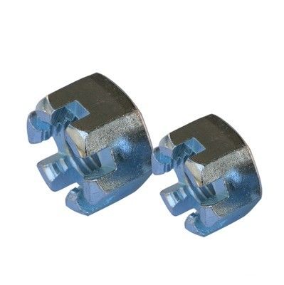 Πλαστικό Νουτ Din 935 M4 Flange Round Lock Hexagon Slot Castle Nut για την απαίτηση του πελάτη