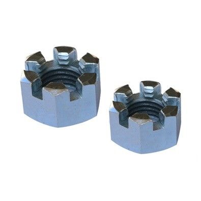 Πλαστικό Νουτ Din 935 M4 Flange Round Lock Hexagon Slot Castle Nut για την απαίτηση του πελάτη