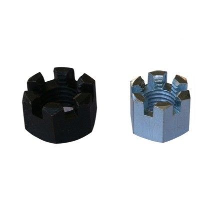 Πλαστικό Νουτ Din 935 M4 Flange Round Lock Hexagon Slot Castle Nut για την απαίτηση του πελάτη