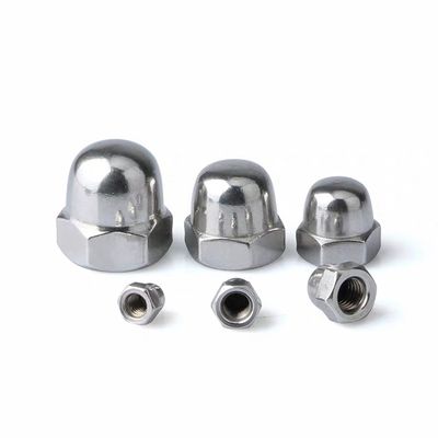 M6 Flange Dome Cap Nut Η ανώτατη περίοδος πληρωμής της βαριάς βιομηχανίας T/T για τα ατσάλινα καπάκια