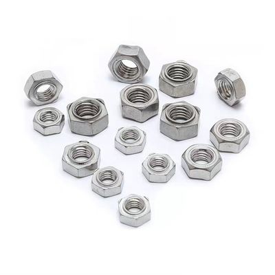 M3 M4 M6 M8 M10 DIN929 Weld Nut με πιστοποιητικό ISO9001 2008 σε ανοξείδωτο χάλυβα 304