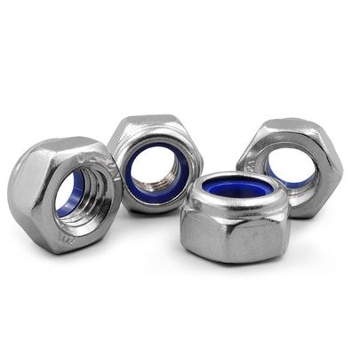 Μεγάλη ποσότητα Din 985 Hexagon Hex Black Nylon Lock Nut με μετρικό σύστημα μέτρησης