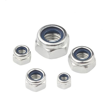 Μεγάλη ποσότητα Din 985 Hexagon Hex Black Nylon Lock Nut με μετρικό σύστημα μέτρησης
