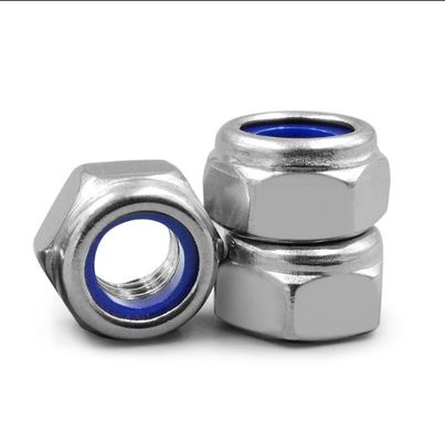 Μεγάλη ποσότητα Din 985 Hexagon Hex Black Nylon Lock Nut με μετρικό σύστημα μέτρησης