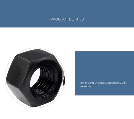 ISO9001 Πιστοποιημένο Μαύρο Οξείδιο M2-M30 Hex Nut DIN934 Nut και Bolt για την Κατασκευή