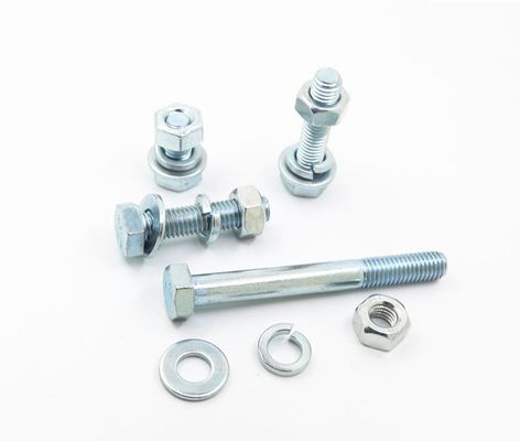 4.8 8.8 10.9 12.9 DIN933 931 Hex Bolt με φινίρισμα ZINC και πιστοποίηση ISO9001