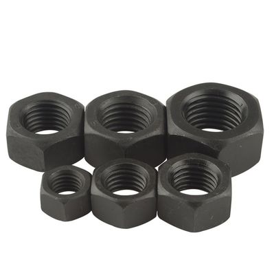 Ατσάλι άνθρακα Hex Head Nut M6 M8 M10 DIN934 για έργα κατασκευής κτιρίων