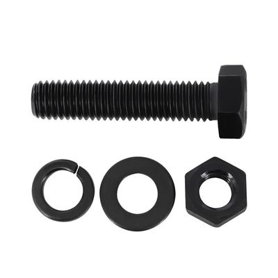 Κατασκευασμένο με υψηλή αντοχή βαθμού 8.8 Hex Bolt και Νουτ Washer Heavy Hex Bolt με μαύρο φινίρισμα