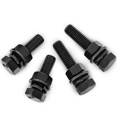 Κατασκευασμένο με υψηλή αντοχή βαθμού 8.8 Hex Bolt και Νουτ Washer Heavy Hex Bolt με μαύρο φινίρισμα