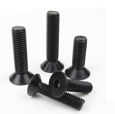 Μαύρο φινίρισμα DIN 7991 Countersunk Hexagon Socket Bolt με τις απαιτήσεις του πελάτη
