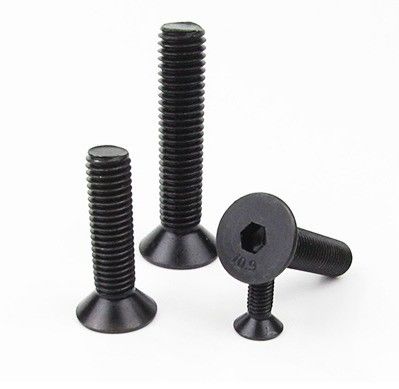 Μαύρο φινίρισμα DIN 7991 Countersunk Hexagon Socket Bolt με τις απαιτήσεις του πελάτη