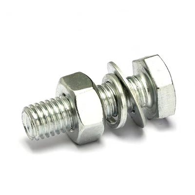 Καθαρό φινίρισμα από ανοξείδωτο χάλυβα Hex Head Bolts Nuts Washers με προσαρμόσιμες επιλογές