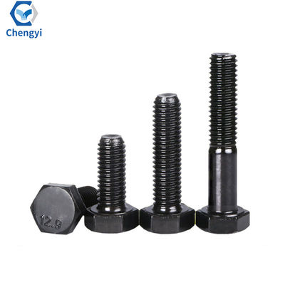 ISO9001 Πιστοποιημένο M6-M36 M10 Μαύρο Hex Bolt νουτ πλυντήριο 8.8 12.9 βαθμός με DIN Standard