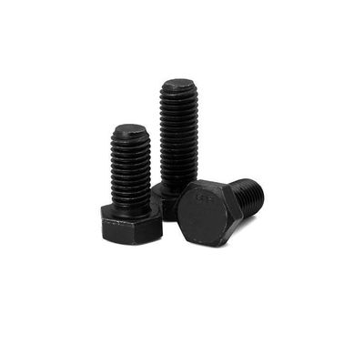 Ανώτατη αντοχή Χάλυβα άνθρακα Hex Bolt DIN931 DIN933 8.8 10.9 12.9 Κατηγορία με μαύρο φινίρισμα