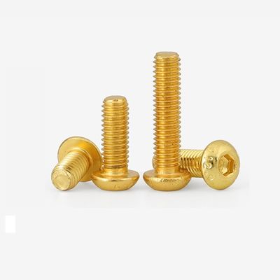 M5-M100 Χαλκό Κεράσινο ISO7380 Hex Socket Button Head Security Cap Screw Bolt για Βιομηχανικά