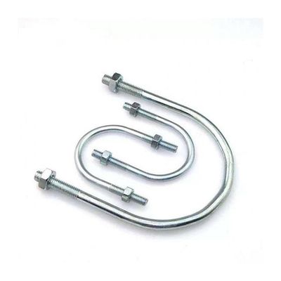 Μηχανολογικός 304 ανοξείδωτου χάλυβα U-Bolt DIN3570 Horseback Pipe Clamp Ενσωματωμένος U-Clamp