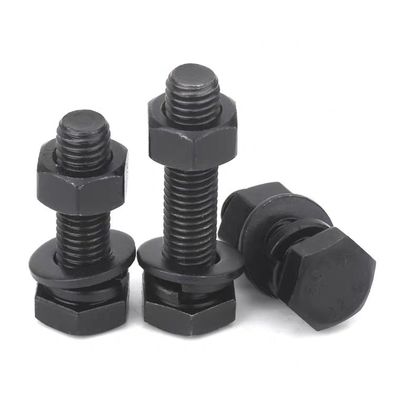 40Cr Custom Hex Bolts and Nuts Grade 4.8/8.8/10.9/12.9 Ζυγισμένο μαύρο