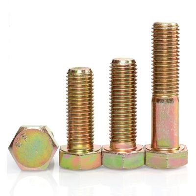 M6 M8 Υψηλή αντοχή DIN931 DIN933 βαθμός 4.8 8.8 10.9 12.9 Hex Head Bolt and Nut